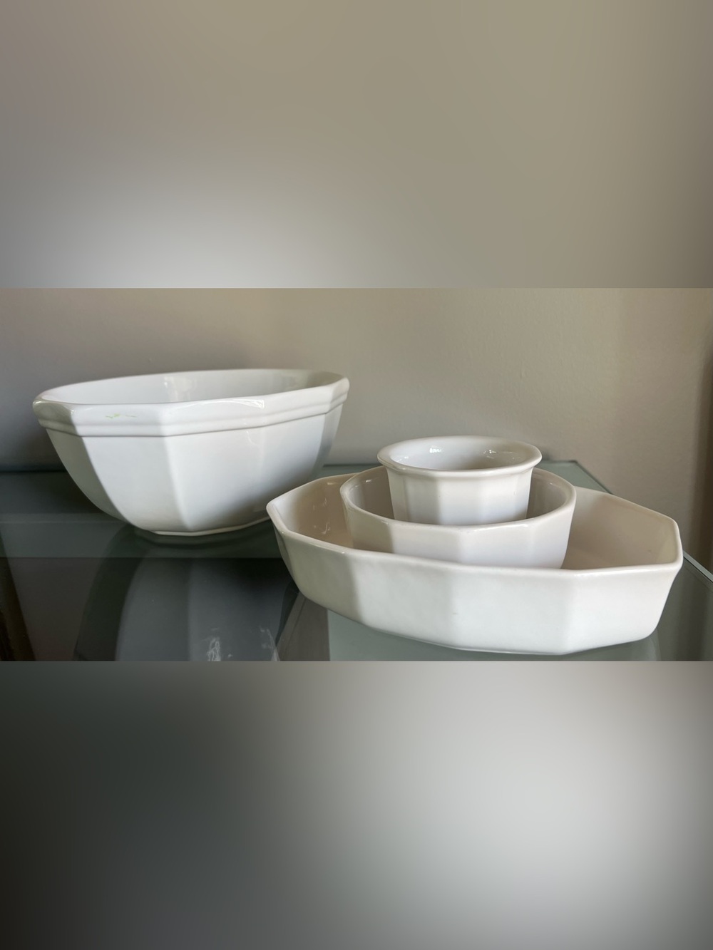 Pfaltzgraff Heritage White 4 Piece Bowl Collection